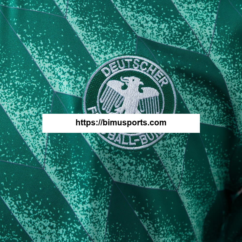 Camisola retrô alemã 90/91 de manga comprida