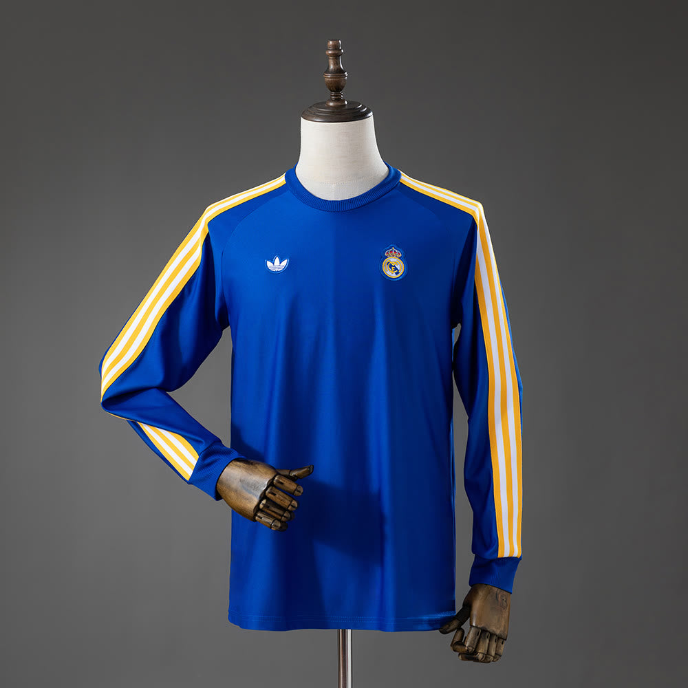 Camisola Real Madrid Terrace Icons Manga Comprida T-shirt Azul