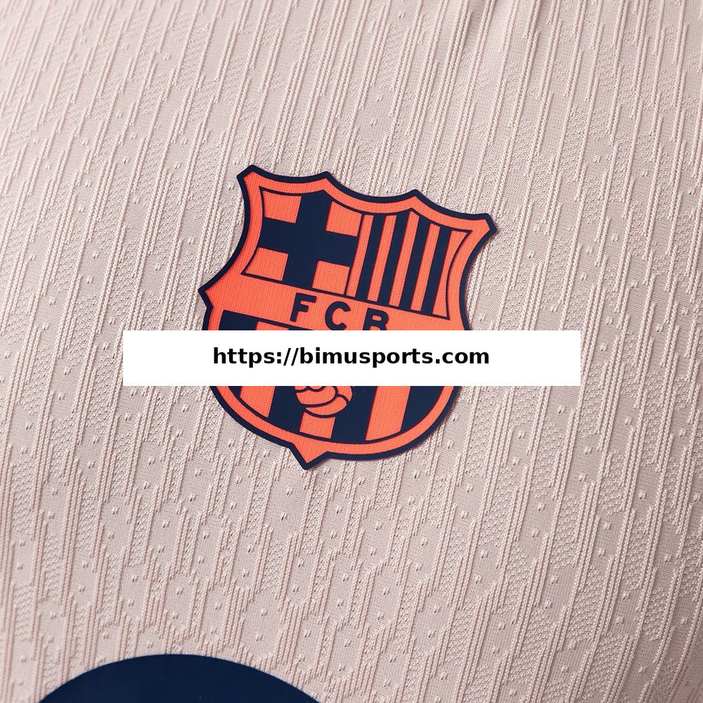 Camisola Barcelona 25/26 Treino Pré-jogo Versão de Jogador