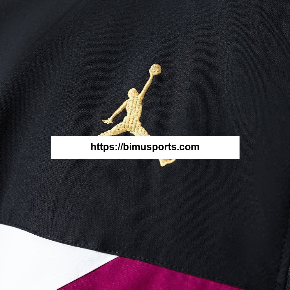 Blusão de colaboração PSG - preto e roxo psicodélico