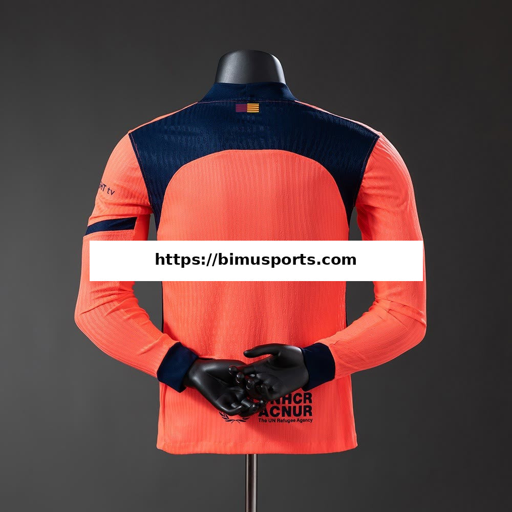 Camisola Barcelona 25/26 Terceira de Manga Comprida Versão de Jogador