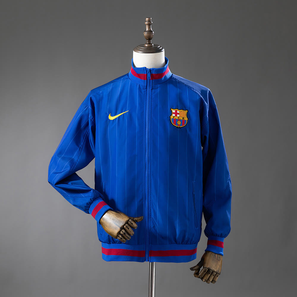 Camisola Barcelona 25/26 Corta-vento do Hino da Equipa - Azul