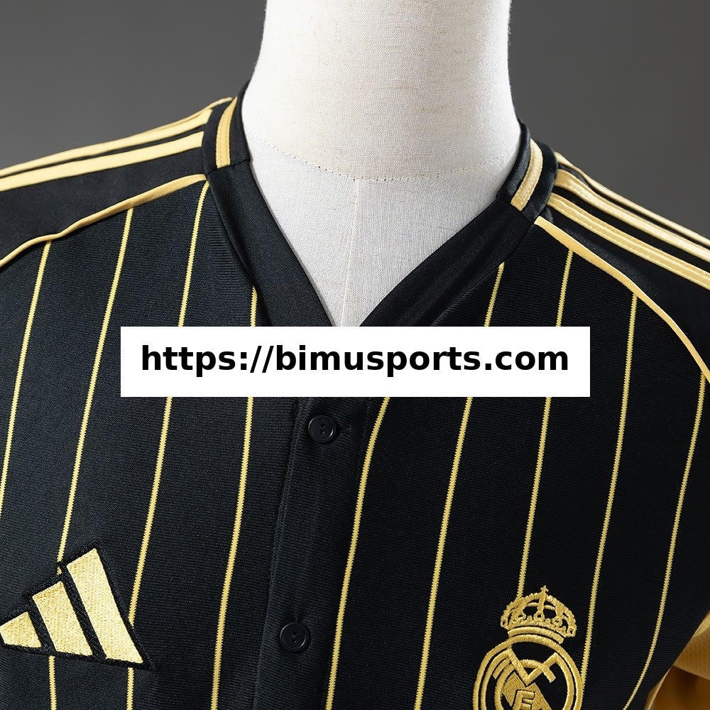 Camisola Real Madrid 25/26 Baseball - Preto