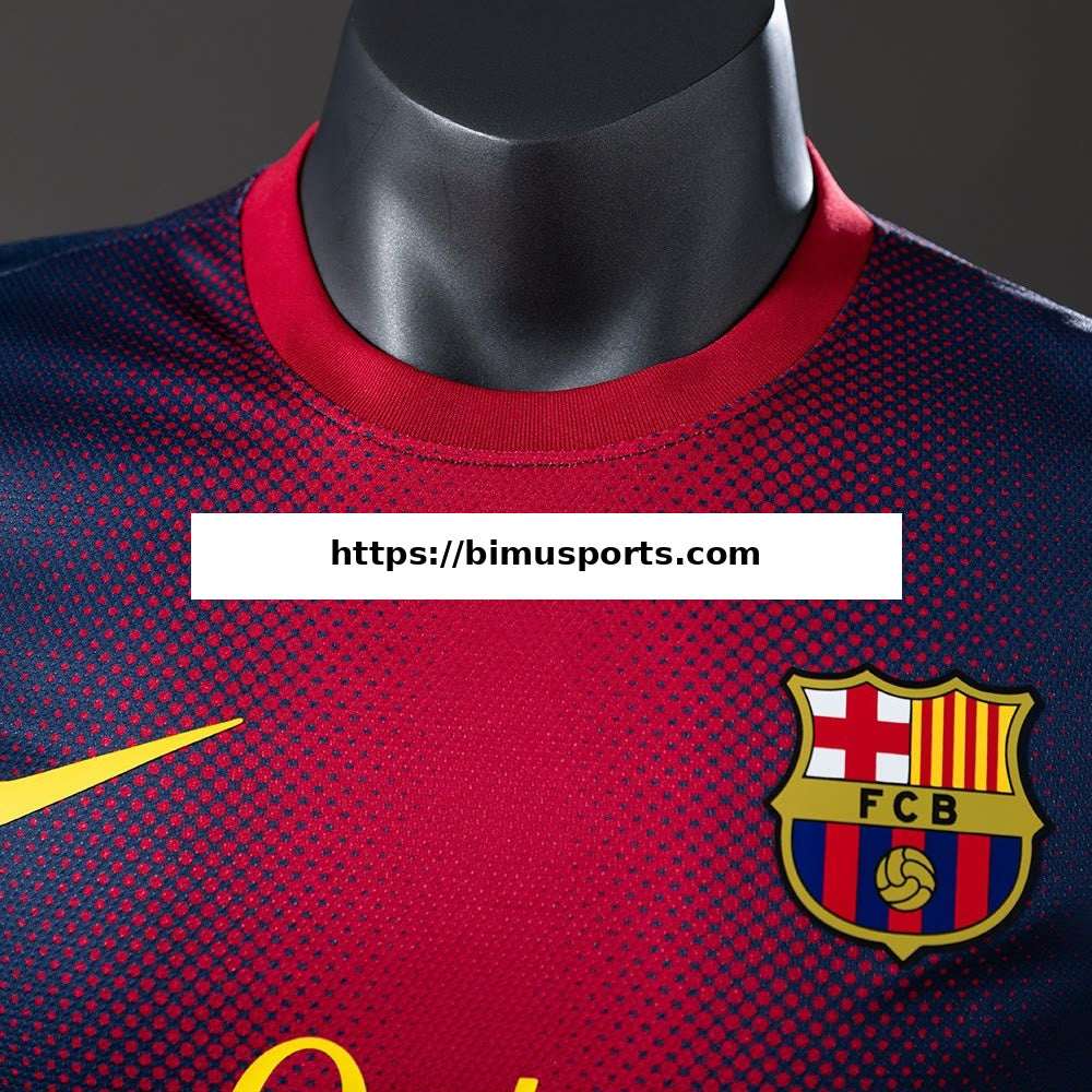 Camisola Barcelona 12/13 Principal Retro Versão de Jogador S-3