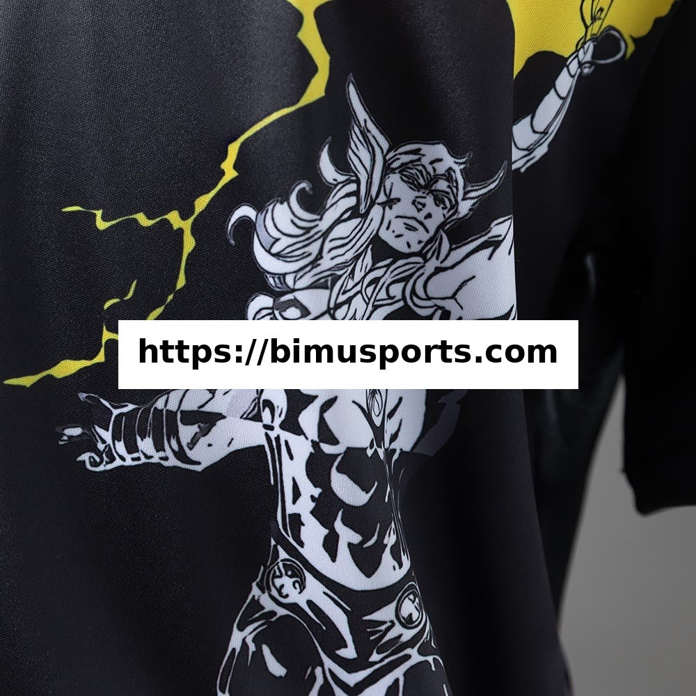 Camisola Real Madrid 25/26 Avengers - Pré-Jogo(Preto) Infantil