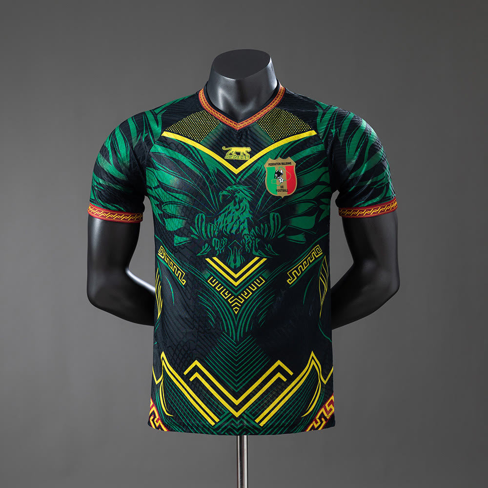 Camisola Mali 25/26 Black Green Player Versão