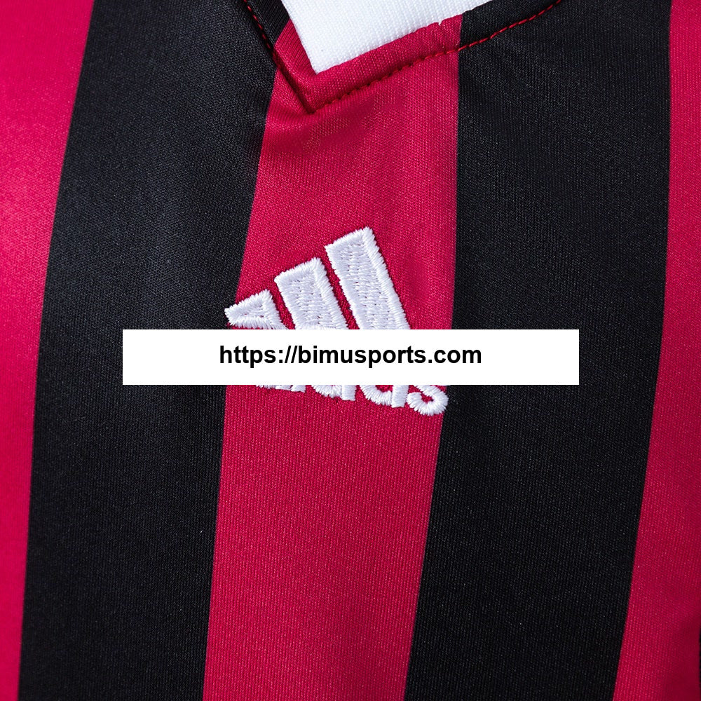 Camisola AC Milan 09/10 Principal Retro Manga Longa Equipamento