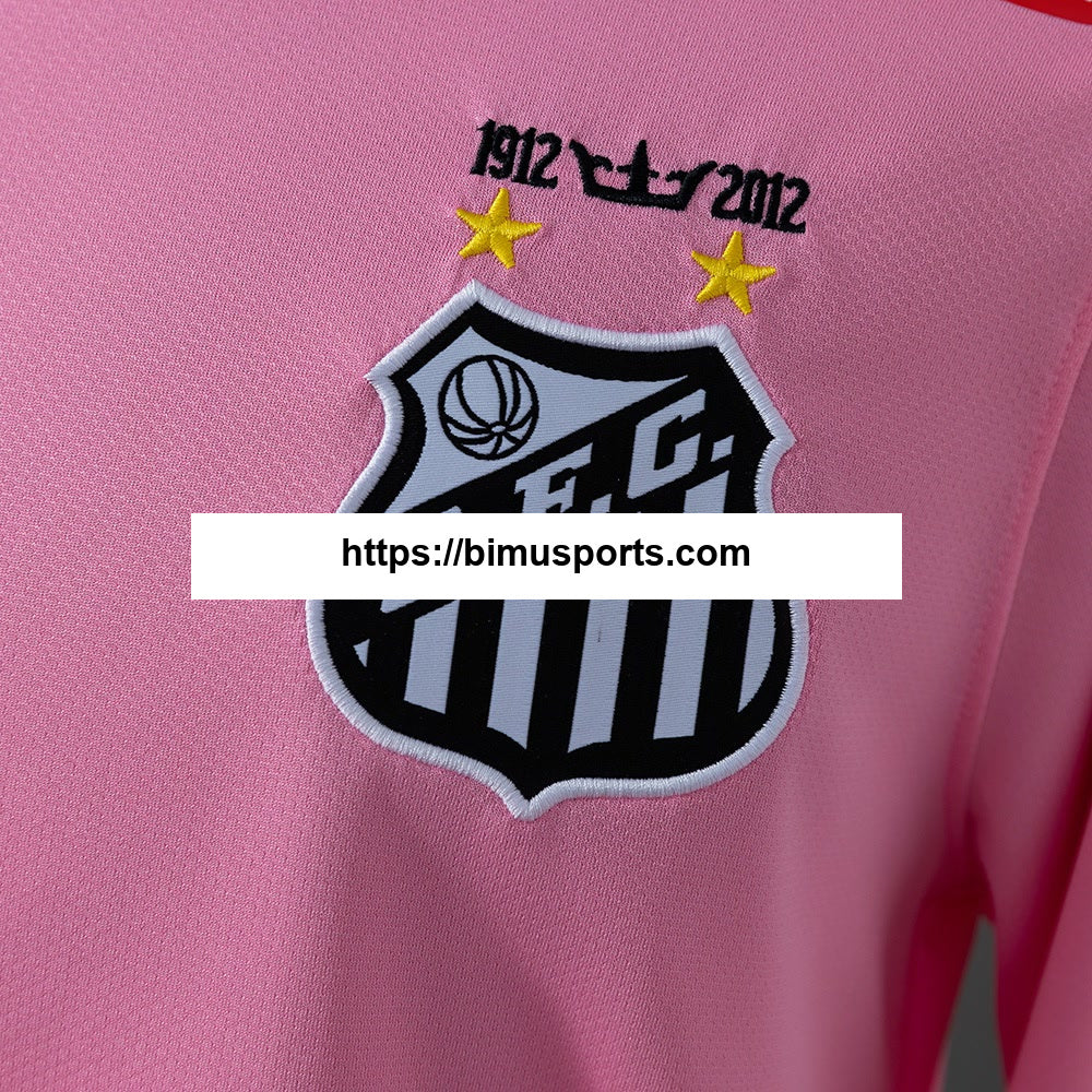Camisola Santos 12/13 Retro Rosa Manga Longa
