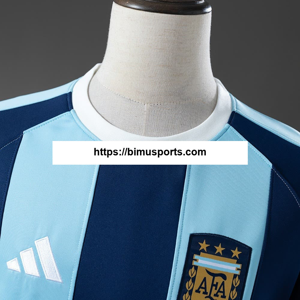 Moletom Argentina 25/26 Manga Comprida - Azul Escuro e Azul Claro