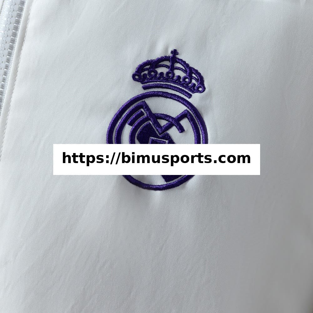 Camisola Real Madrid X Beckenbauer Corta-Vento - Miracle WhiteMagic Purple