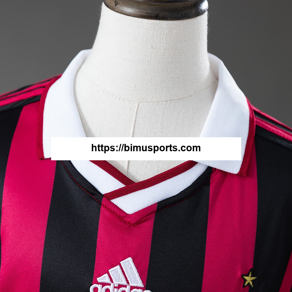 Camisola AC Milan 09/10 Principal Retro Infantil