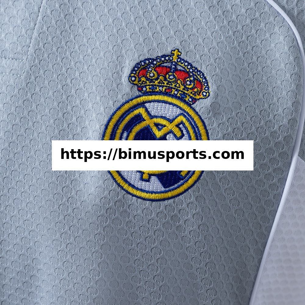 Camisola Real Madrid 25/26 POLO - Cinzento & Branco