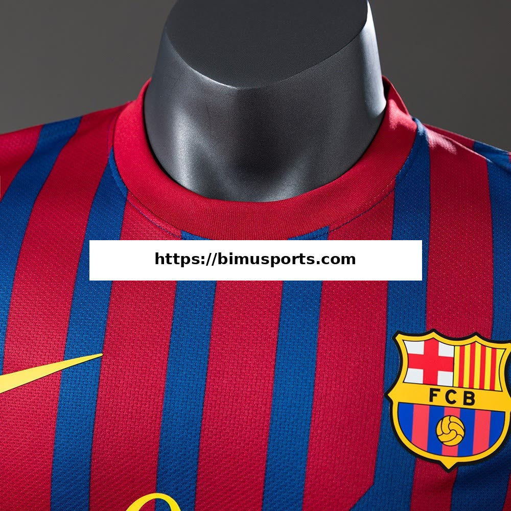Camisola Barcelona 11/12 Principal Retro Versão de Jogador