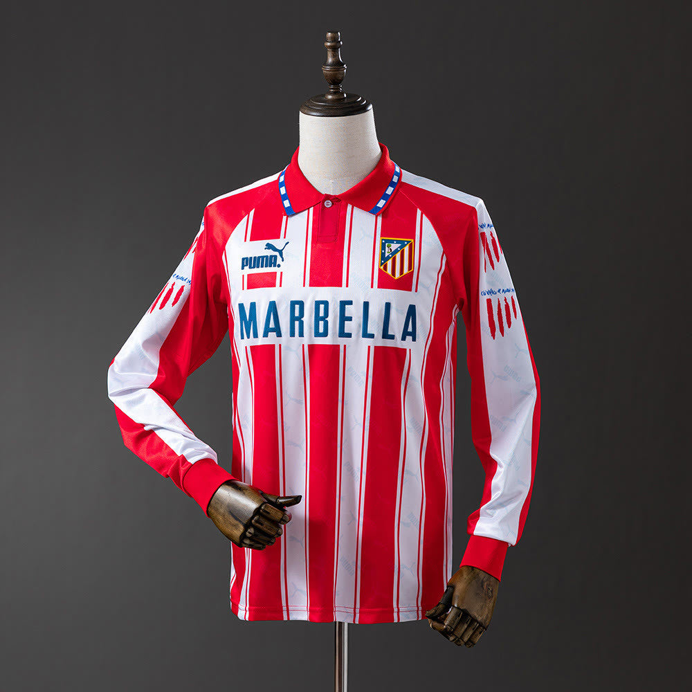 Camisola Atletico Madrid 94/95 Principal Retro de Manga Comprida