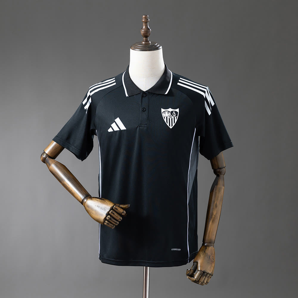 Camisola Sevilla 25/26 POLO - Preto Tamanhos