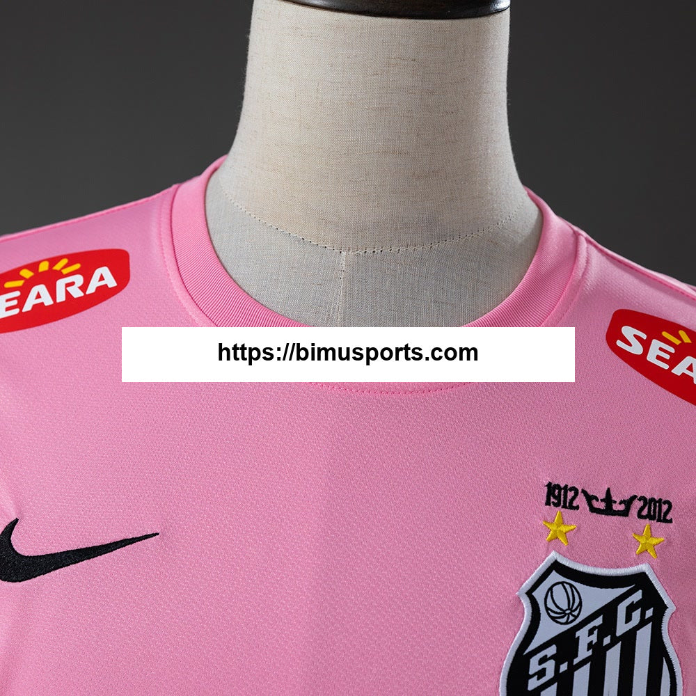 Camisola Santos 12/13 Retro Rosa Manga Longa