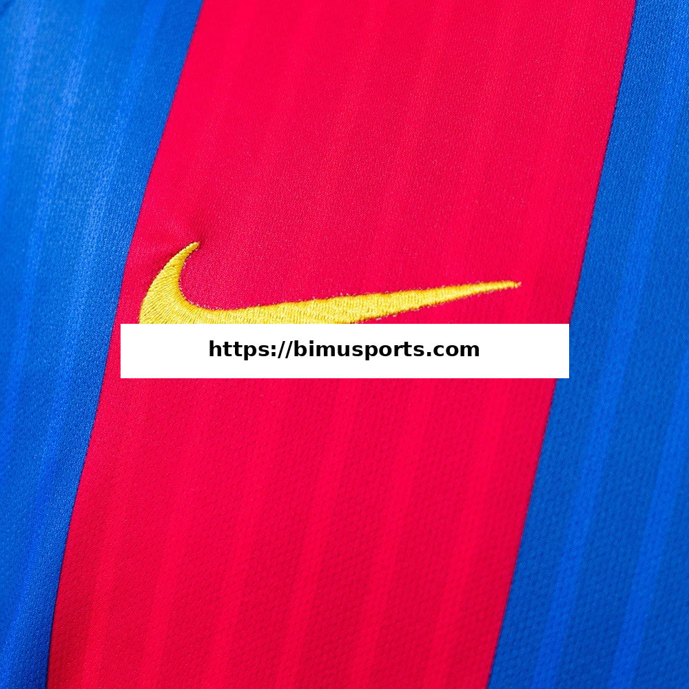 Camisola Barcelona 16/17 Principal Retro de Manga Comprida