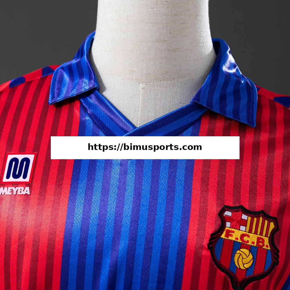Camisola Barcelona 1992 Principal Retro de Manga Comprida