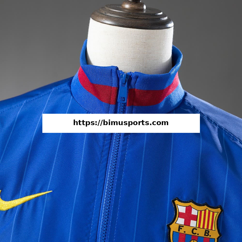 Camisola Barcelona 25/26 Corta-vento do Hino da Equipa - Azul