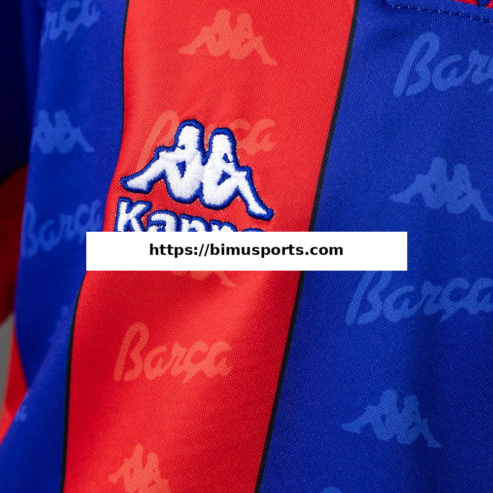 Camisola Barcelona 96/97 Principal Equipamento Infantil Retro