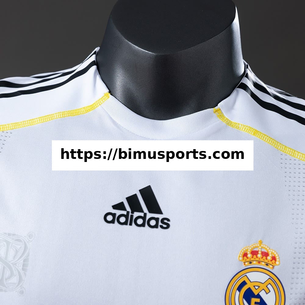 Camisola Real Madrid 09/10 Principal Versão de Jogador Retro S-3