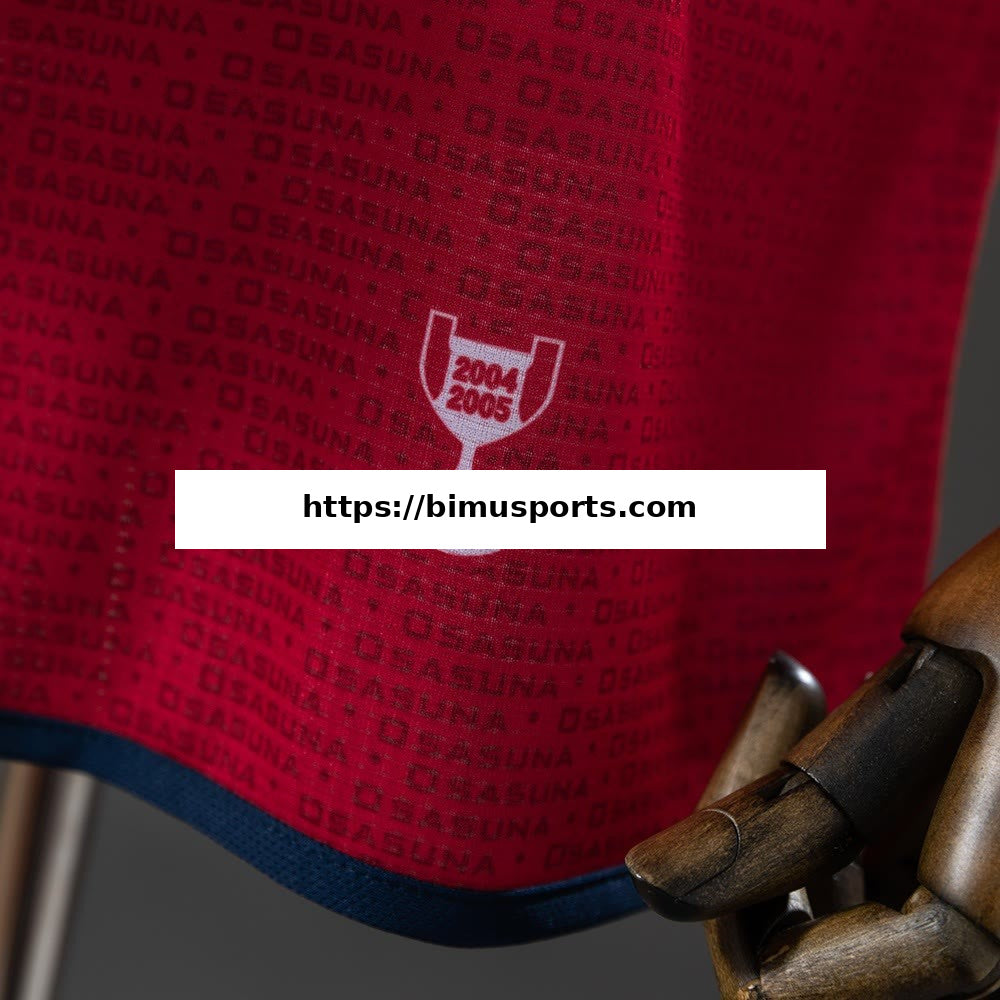 Camisola Retro Osasuna 2005 Vermelho Principal