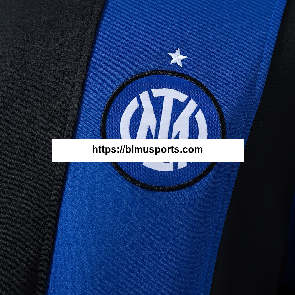 Moletom de manga comprida Inter Milan 25/26 - Azul escuro e preto