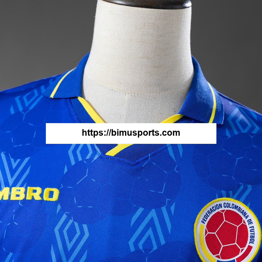 Camisola alternativa de manga comprida da Colômbia 1994