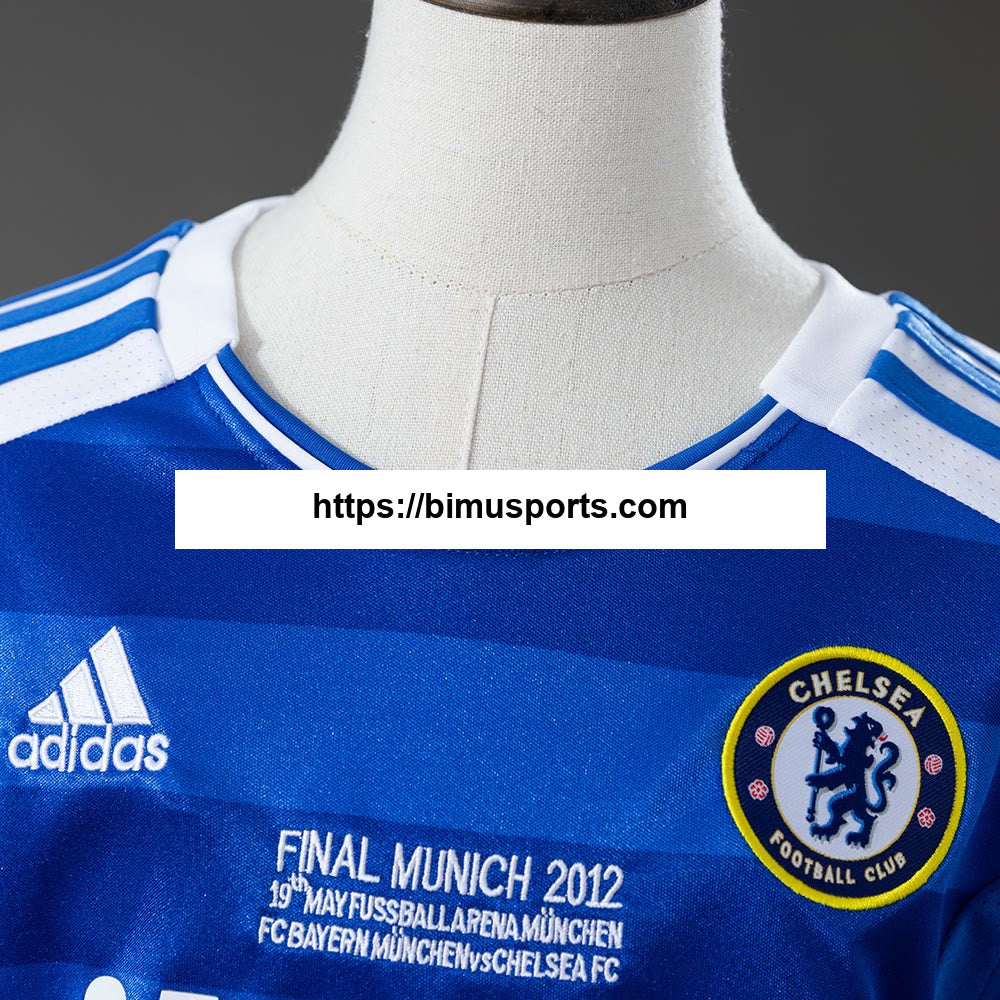 Camisola retrô infantil Chelsea 11/12 Principal (UEFA Champions League)