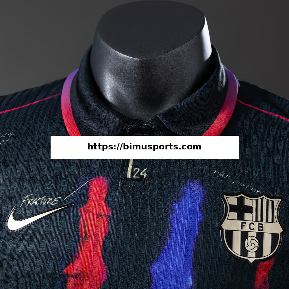 Camisola Barcelona 25/26 Preto-Edição Especial Versão de Jogador