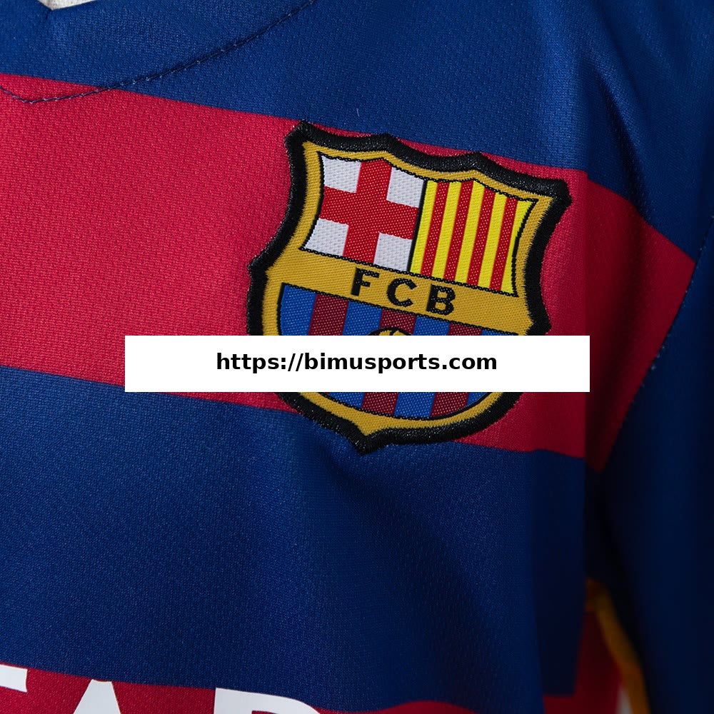 Camisola Barcelona 15/16 Principal Equipamento Infantil Retro