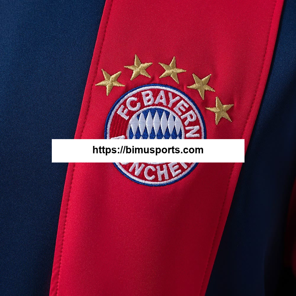 Moletom de manga comprida do Bayern de Munique - Vermelho e Ciano