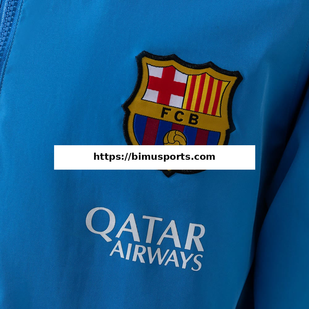 Camisola Barcelona 15/16 Corta-vento - Azul