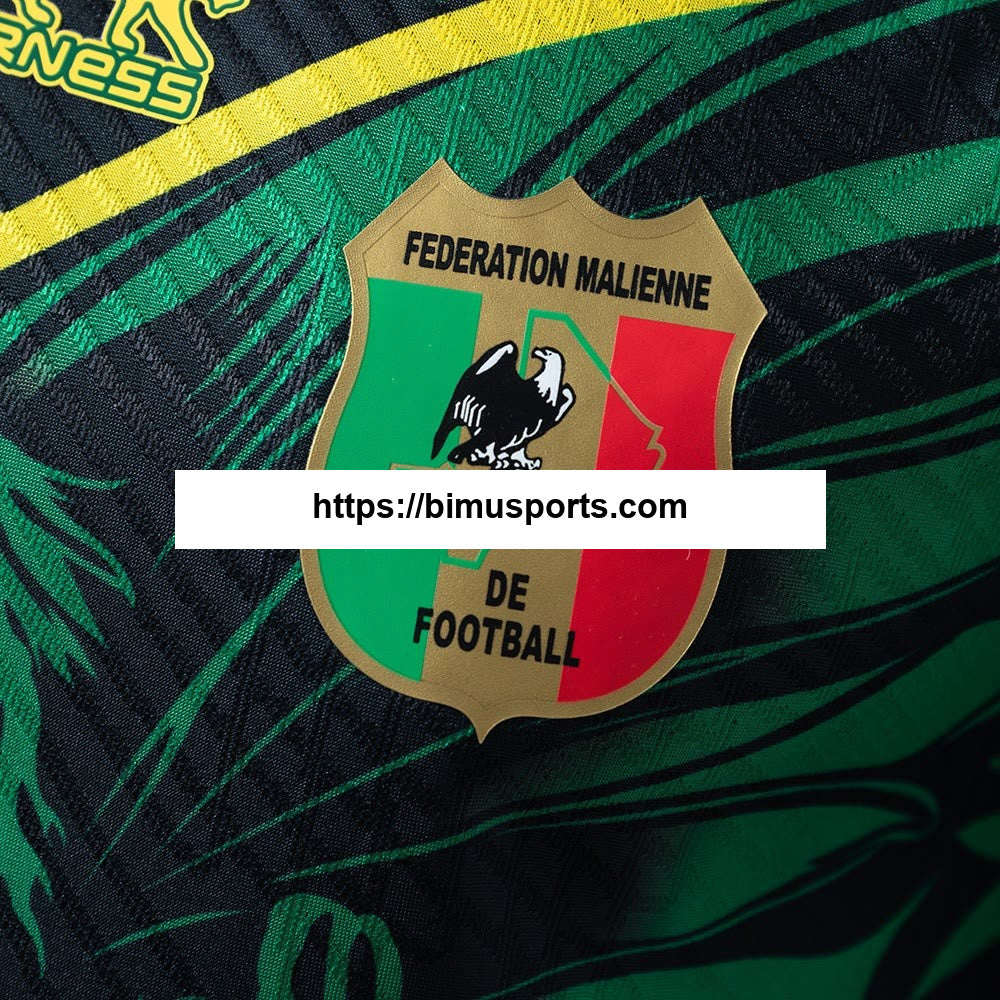 Camisola Mali 25/26 Black Green Player Versão