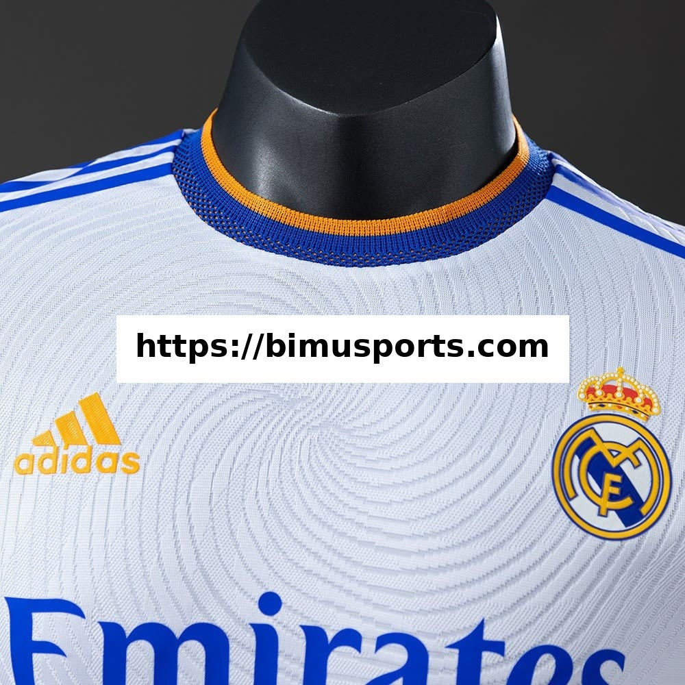 Camisola Real Madrid 21/22 Principal Manga Comprida Versão de Jogador Retro
