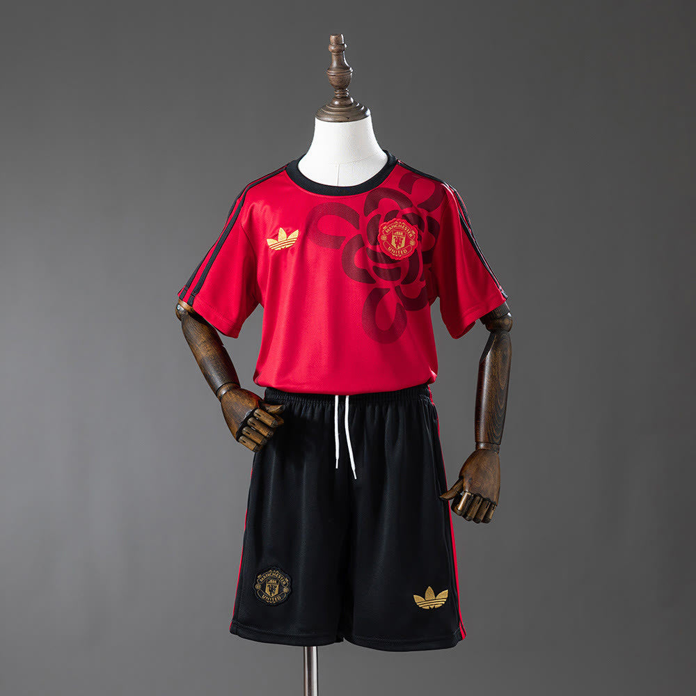 Camisola M-U 25/26 Cultural Story - Equipamento infantil vermelho