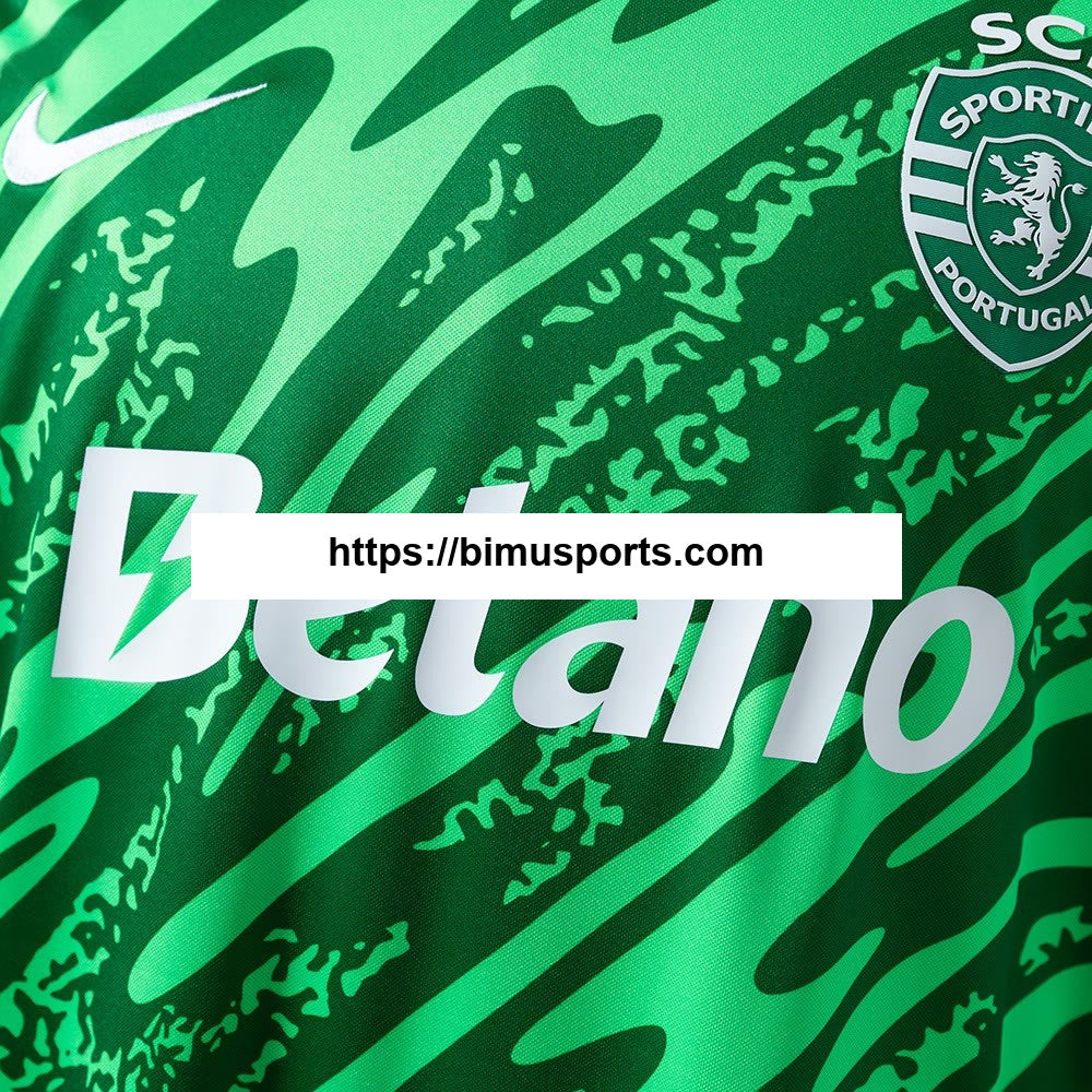Camisola Sporting CP 25/26 Green guarda - redes