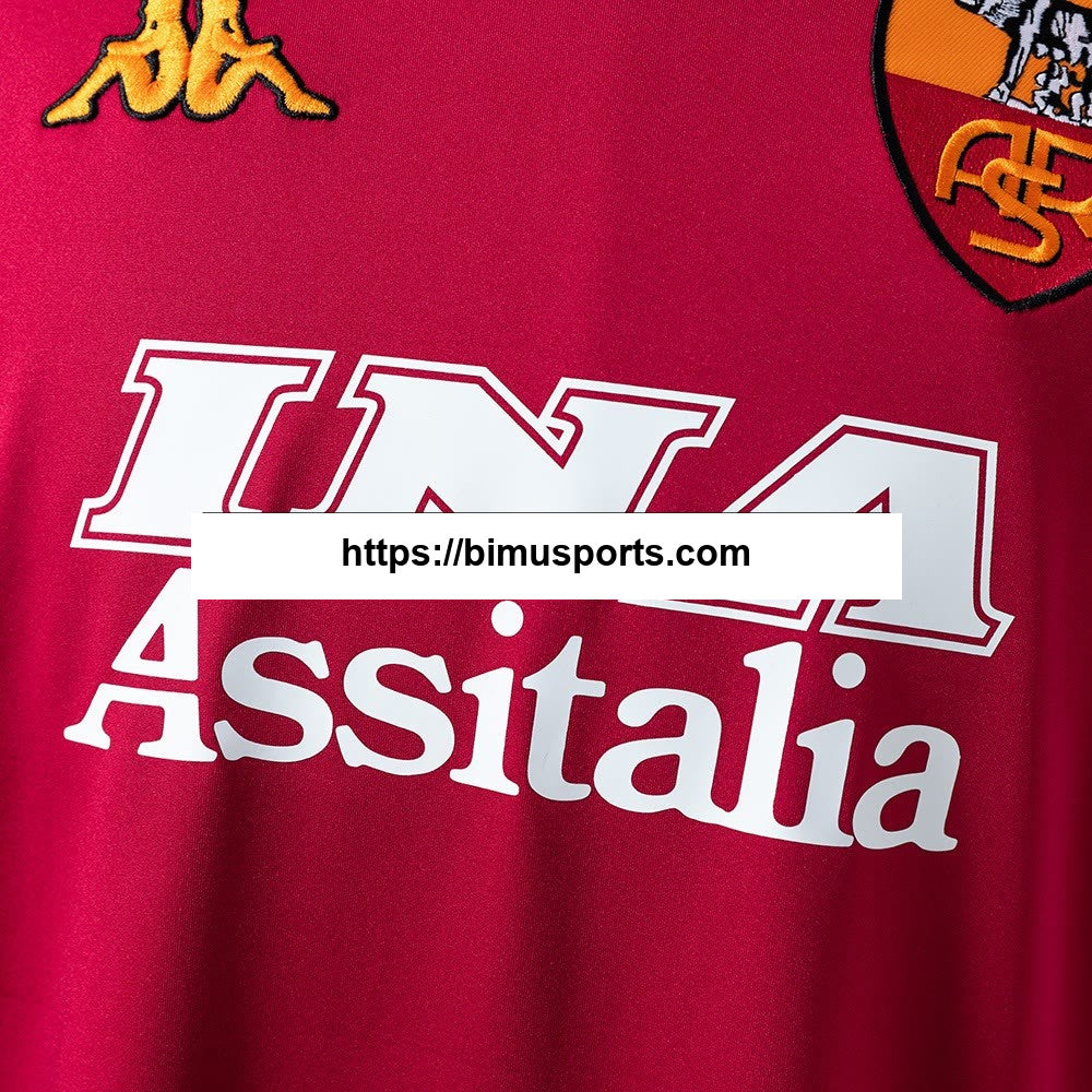 Camisola Roma 00/01 Principal Manga Longa Retro