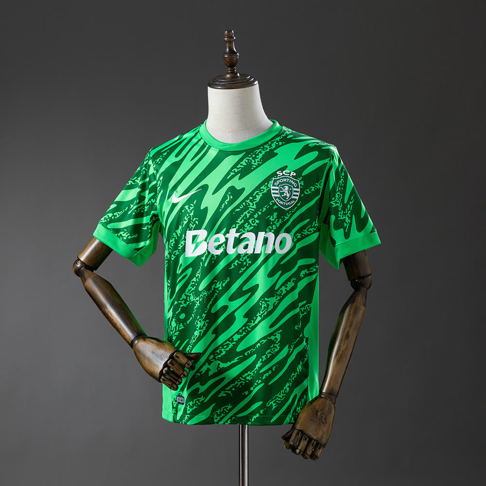 Camisola Sporting CP 25/26 Green guarda - redes
