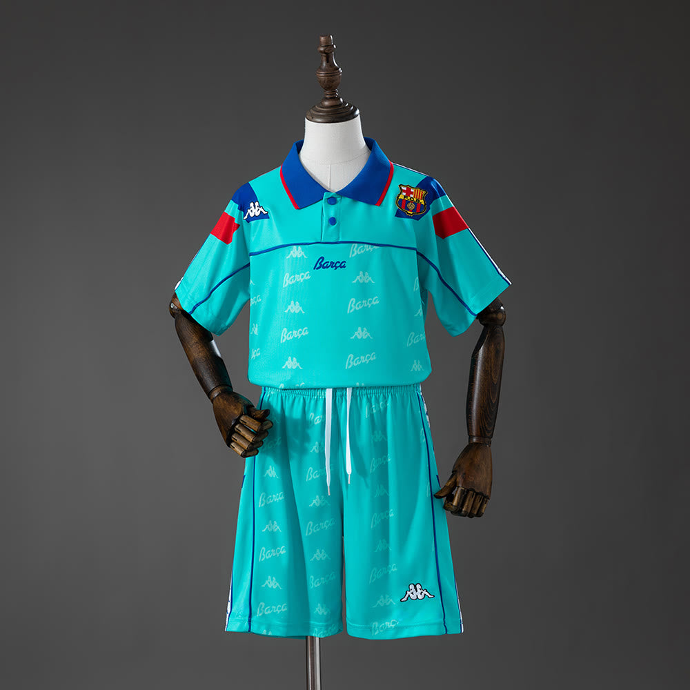 Camisola Barcelona 92/95 Alternativa Equipamento Infantil Retro