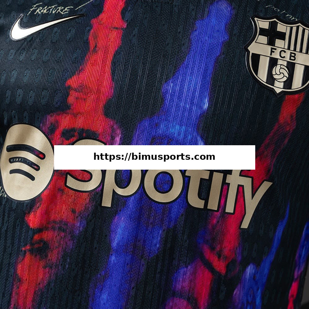 Camisola Barcelona 25/26 Preto-Edição Especial Versão de Jogador