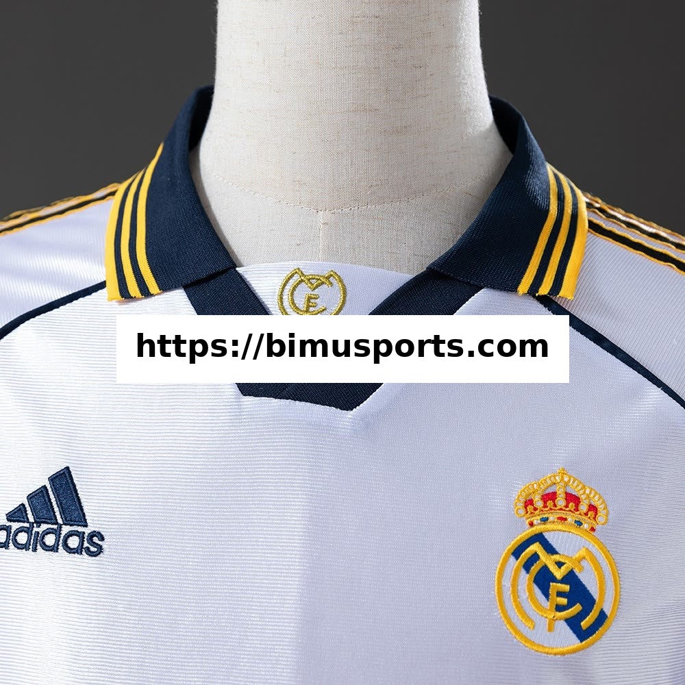 Camisola Real Madrid 98/00 Principal Manga Comprida Retro