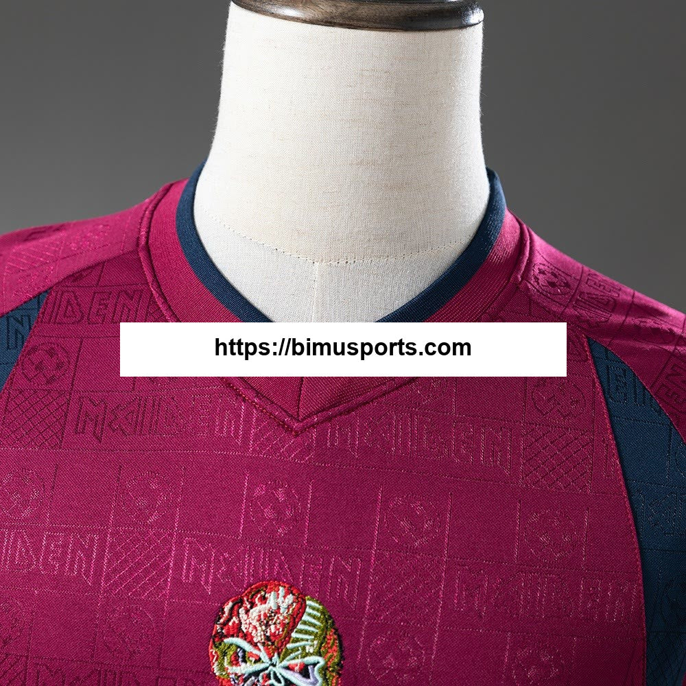Camisola Iron Maiden x West Ham United 2010 Alternativo Retro