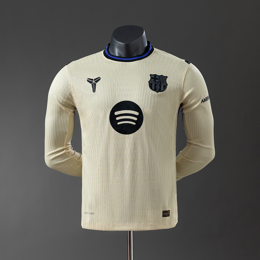 Camisola Barcelona 25/26 Versão de Jogador Alternativa de Manga Comprida