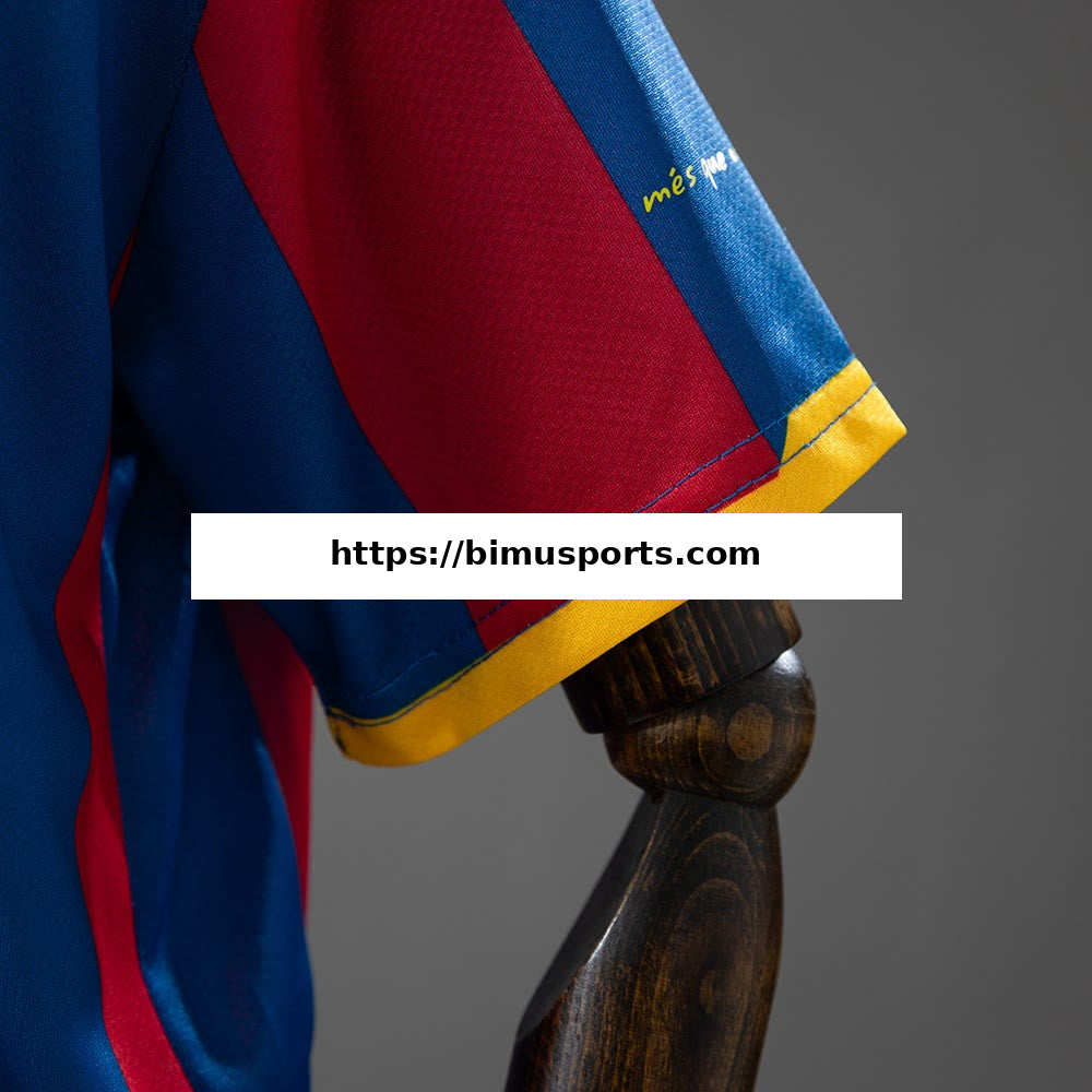 Camisola Barcelona 10/11 Principal Equipamento Infantil Retro Tamanho