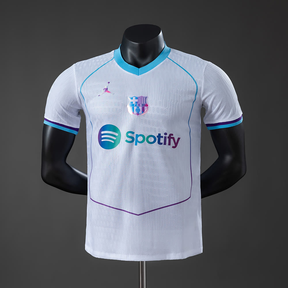 Camisola Barcelona 26/27 Edição Especial Versão de Jogador - Branco
