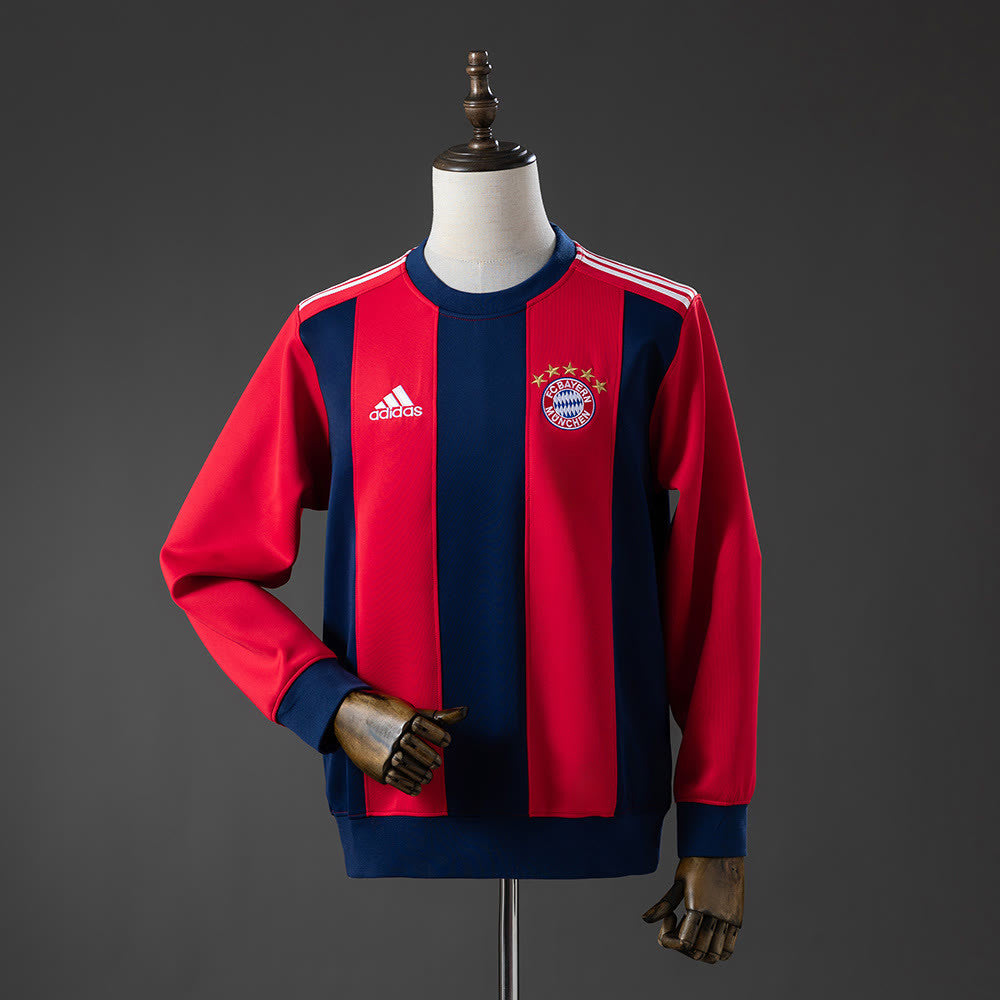 Moletom de manga comprida do Bayern de Munique - Vermelho e Ciano