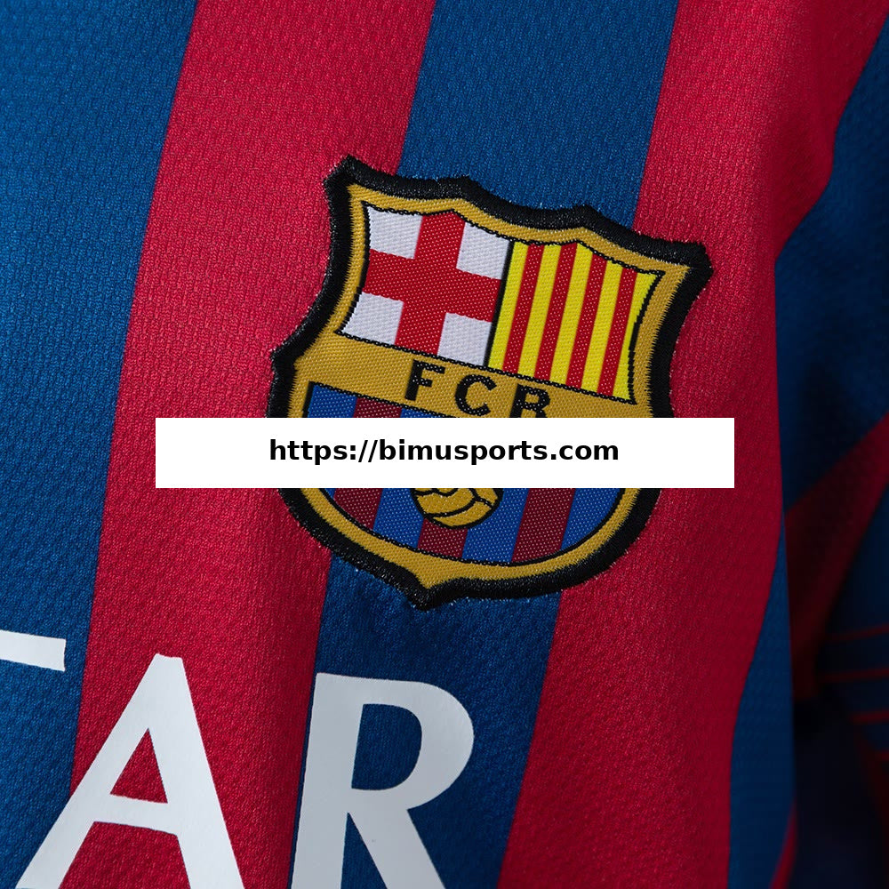 Camisola Barcelona 13/14 Principal Equipamento Infantil Retro Tamanho 16-28