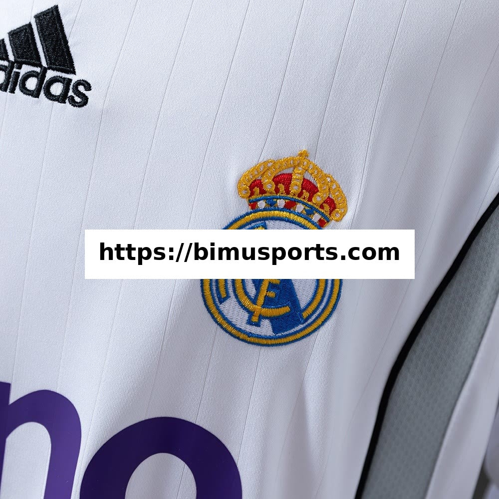 Camisola Real Madrid 2006/07 Principal Manga Comprida Retro