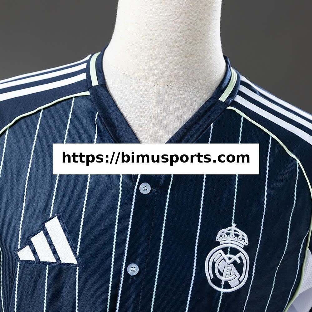 Camisola Real Madrid 25/26 Baseball - Azul-Marinho